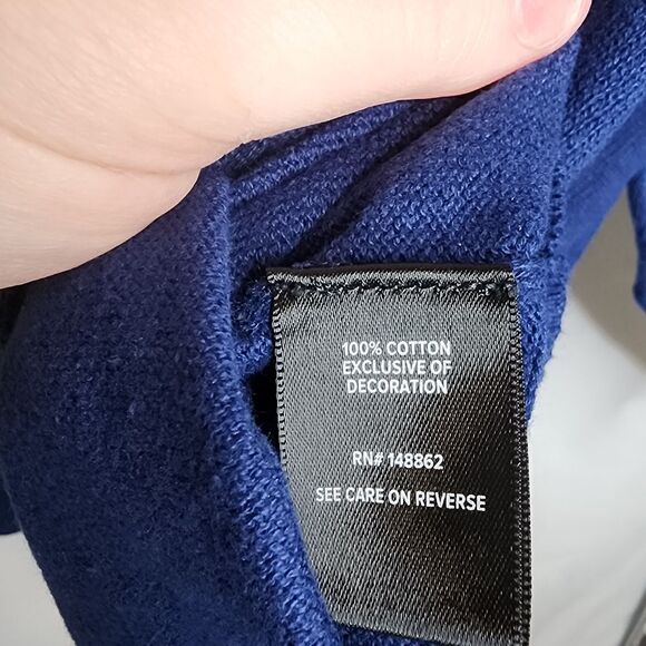 6X 30W Torrid Navy Blue Pink Leopard Pullover Sweater Lovesick Lover Relaxed Fit - Picture 5 of 7